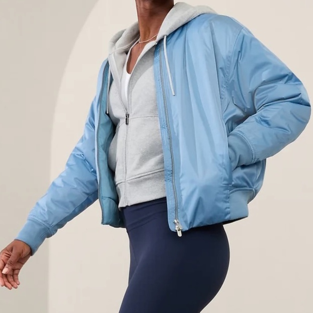 ATHLETA Santeen Blue Bomber jacket -Small